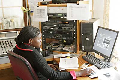 announcer at Radio Chikuni