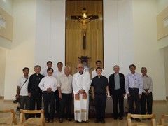 Blessing the retreat house and visit the holy family community (10)