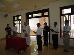 Blessing the retreat house and visit the holy family community (3)