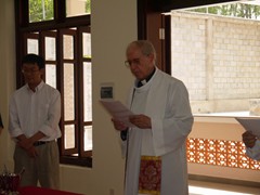 Blessing the retreat house and visit the holy family community (4)