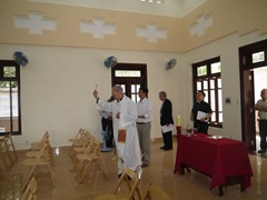 Blessing the retreat house and visit the holy family community (6)