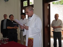 Blessing the retreat house and visit the holy family community (9)