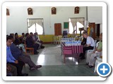 Fr. General meets a group of parishioners.