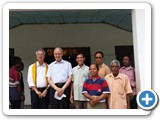 Fr. General meets a group of parishioners.