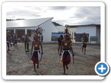 At the inauguration of the new Jesuit educational initiative in Liquica (Students welcome Fr. General with a traditional dance.)